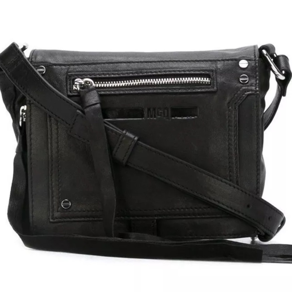 MCQ loveless mini Crossbody black sheep leather